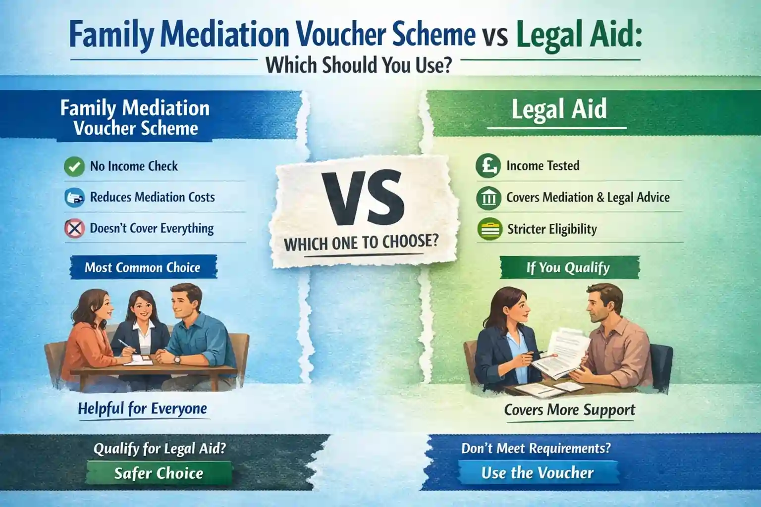 Family Mediation Voucher Scheme vs Legal Aid: Which Should You Use Weymouth?