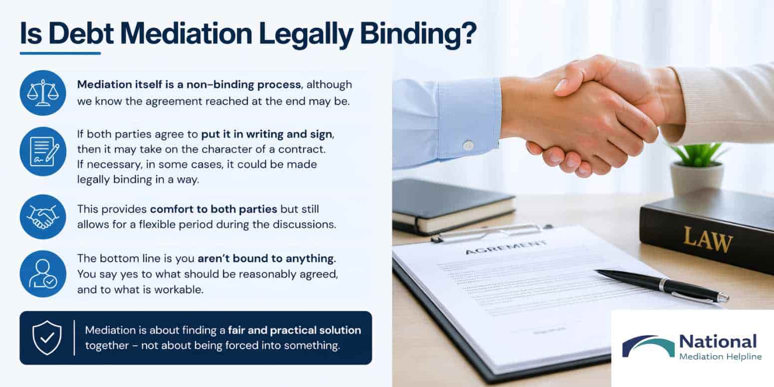 Is Debt Mediation Legally Binding Weymouth